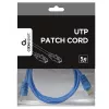 Патчкорд UTP GEMBIRD 1 m,  Blue,  PP12-1M/B,  Cat.5E 