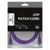 Патчкорд UTP GEMBIRD 2m,  Purple,  PP12-2M/V,  Cat.5E 