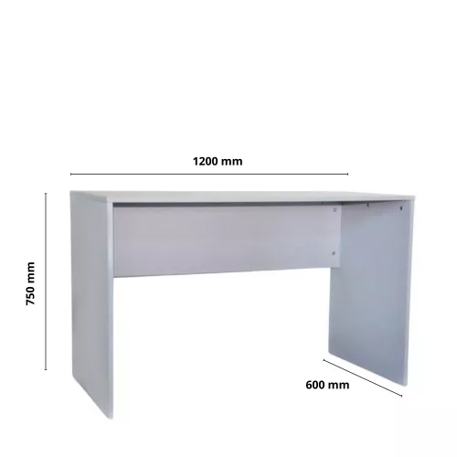 Стіл комп'ютерний кутовий Білий, прямий, письмовий стіл з ДСП S-01